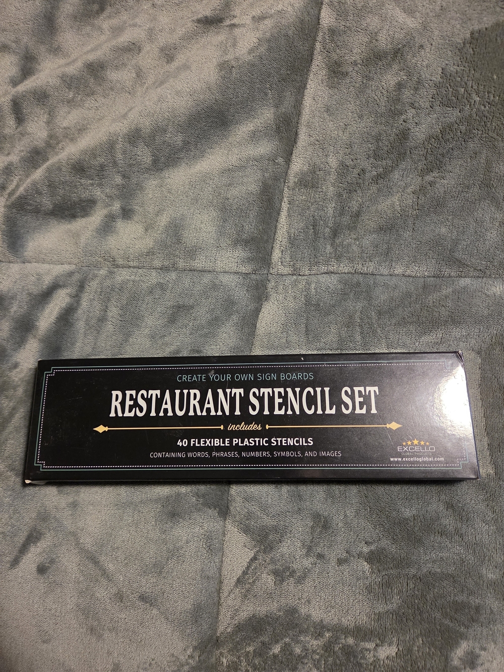 Restaurant Stencil Set - Black -
